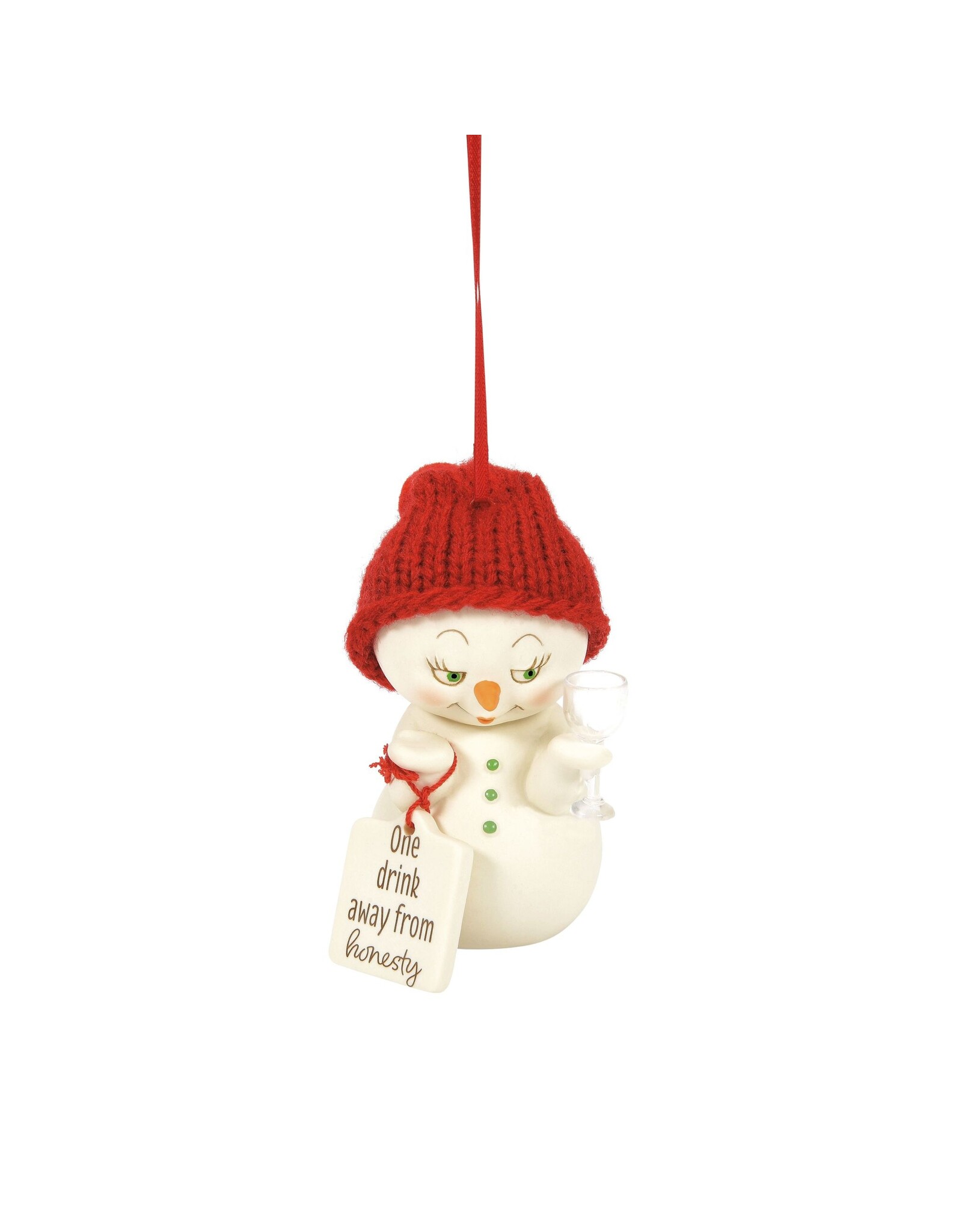 Enesco One Drink From Honesty Snowpinion Ornament