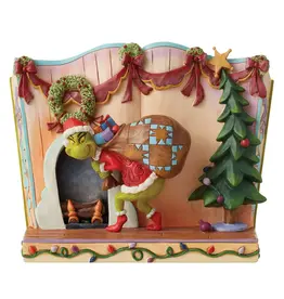 Jim Shore Sneaky Grinch Stealing Presents Storybook