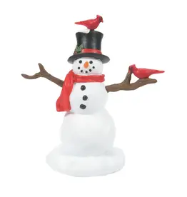 Department 56 Cardinal Christmas Snowman