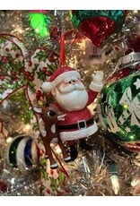 Enesco Rudolph & Santa Ornament