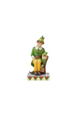 Jim Shore I'll Always Be Here For You Buddy Elf Sitting on Papa Elf