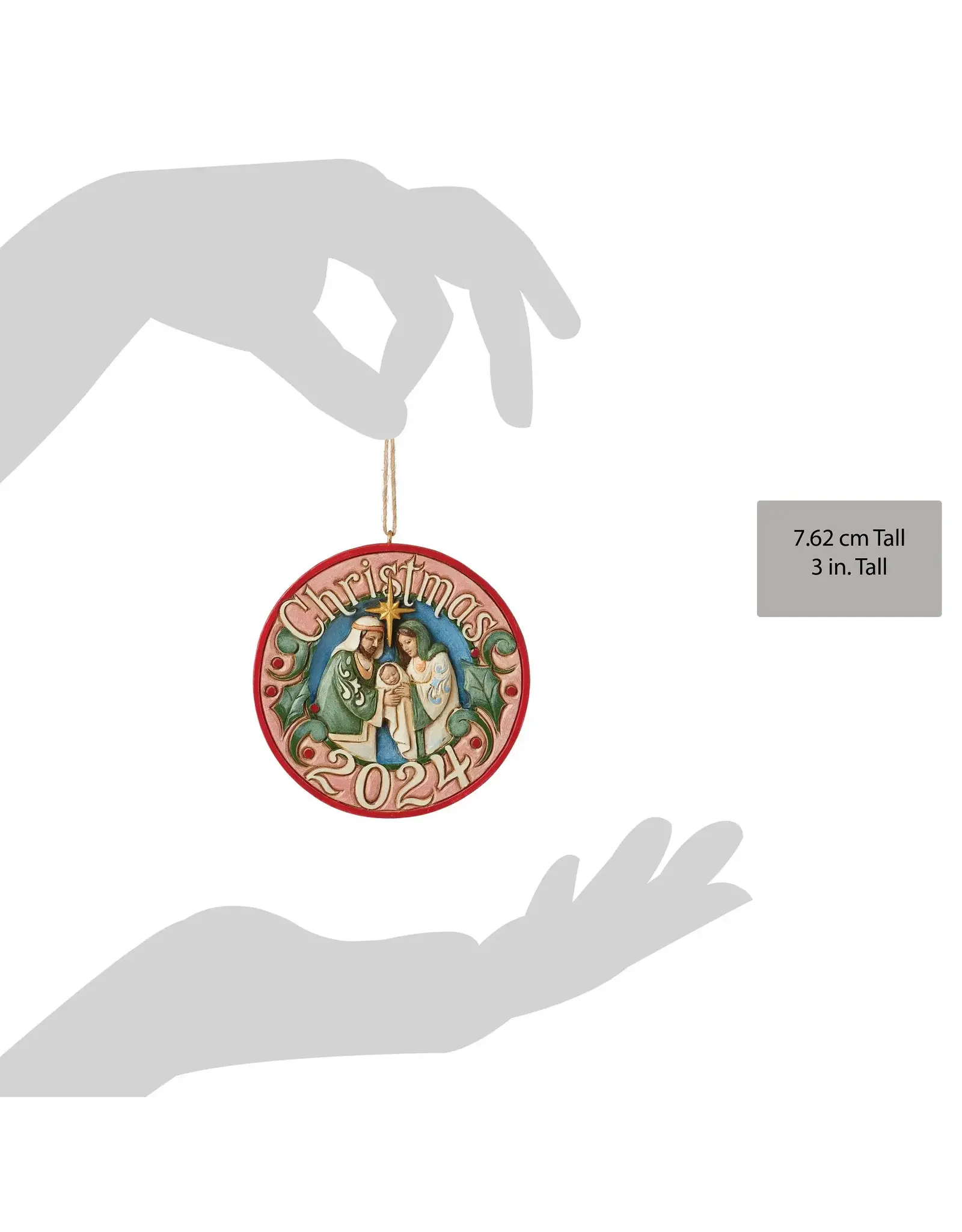 Jim Shore Dated 2024 Holy Family Ornament