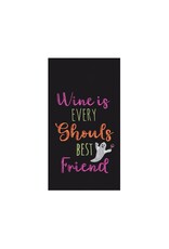 C&F/Gallerie II Ghouls Best Friend Embroidered Canvas Kitchen Towel