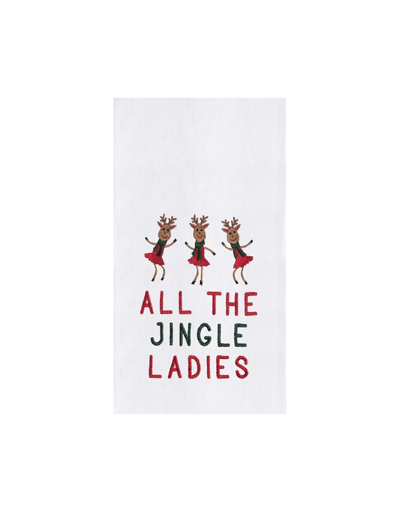 C&F/Gallerie II All The Jingle Ladies Flour Sack Towel