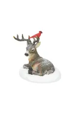 Department 56 Cardinal Christmas Deer