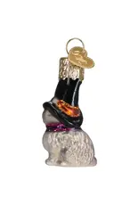 Old World Christmas Mini Witch Cat Gumdrop Ornament