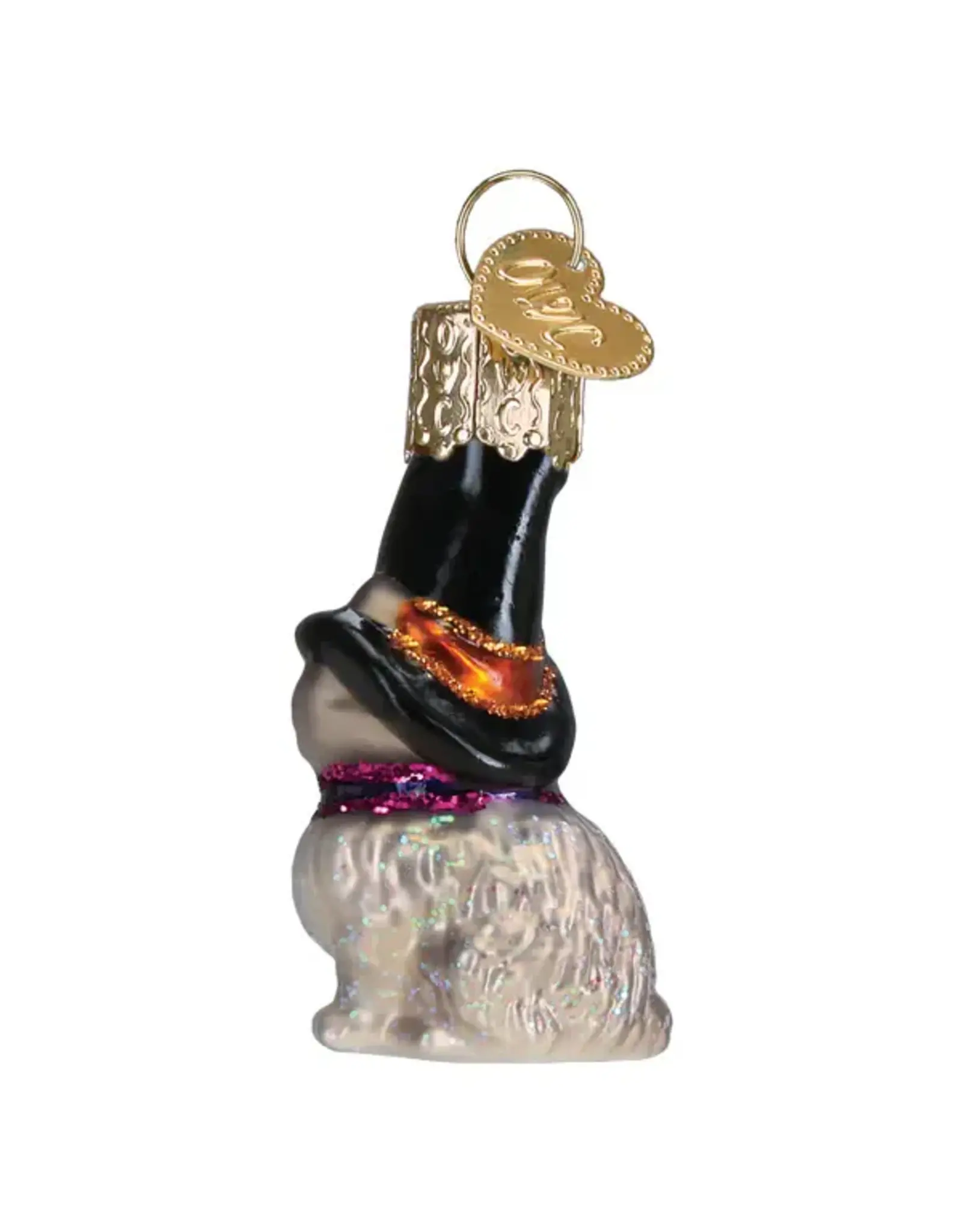 Old World Christmas Mini Witch Cat Gumdrop Ornament