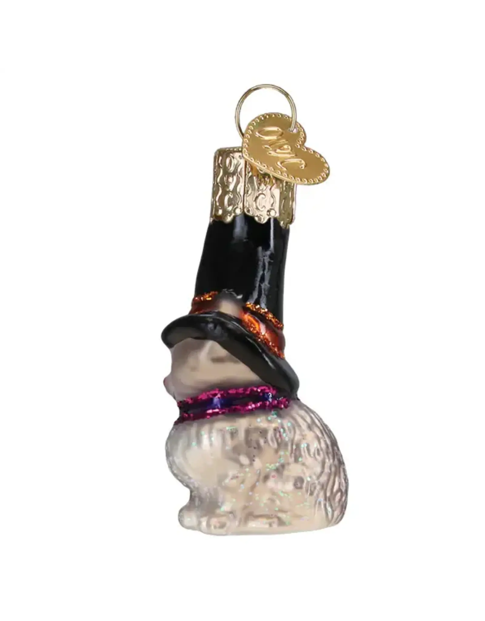 Old World Christmas Mini Witch Cat Gumdrop Ornament