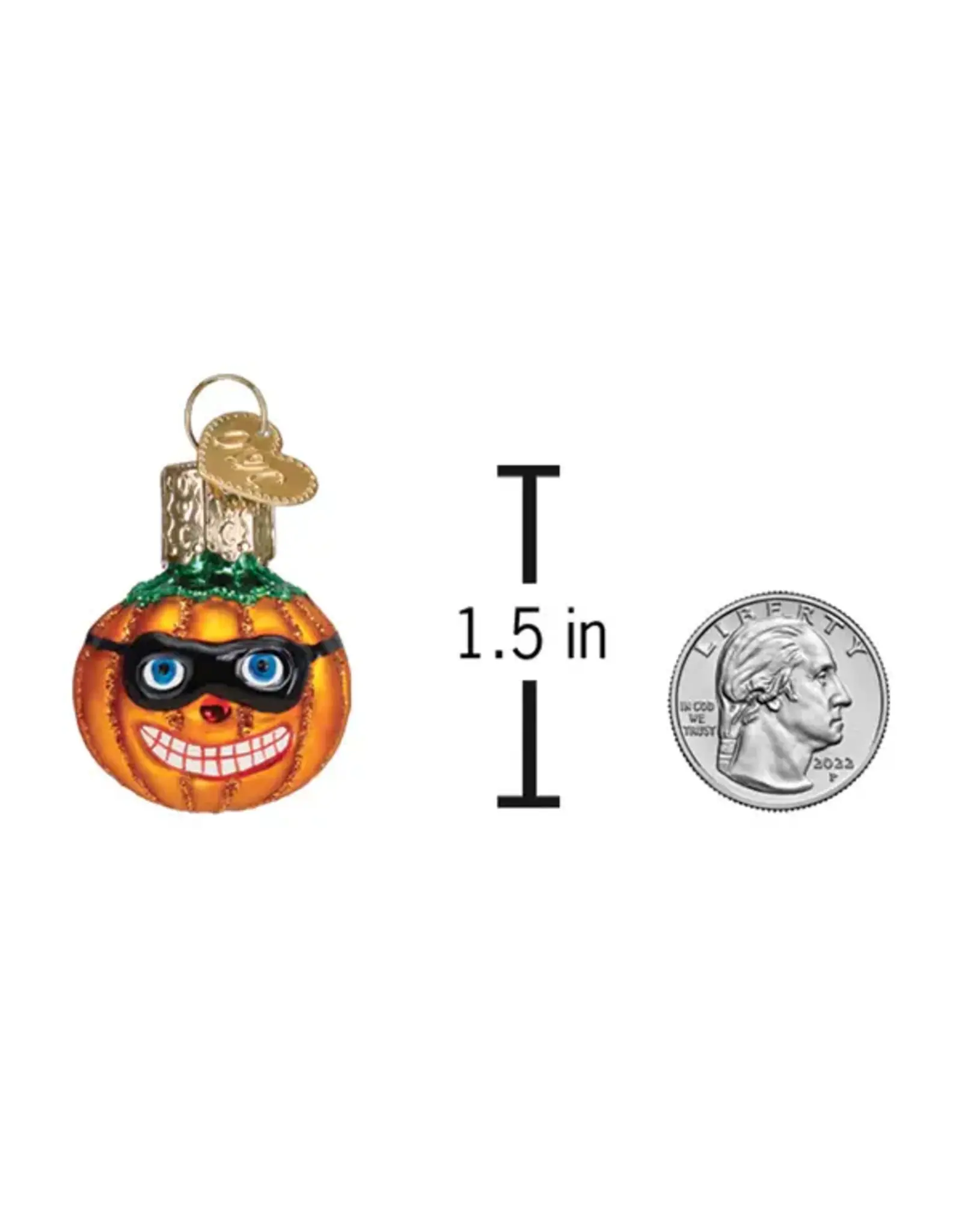 Old World Christmas Mini Masked Jack O'Lantern Gumdrop Ornament