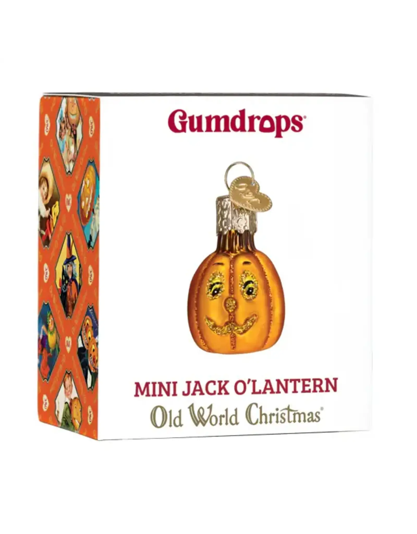 Old World Christmas Mini Jack O'Lantern Gumdrop Ornament