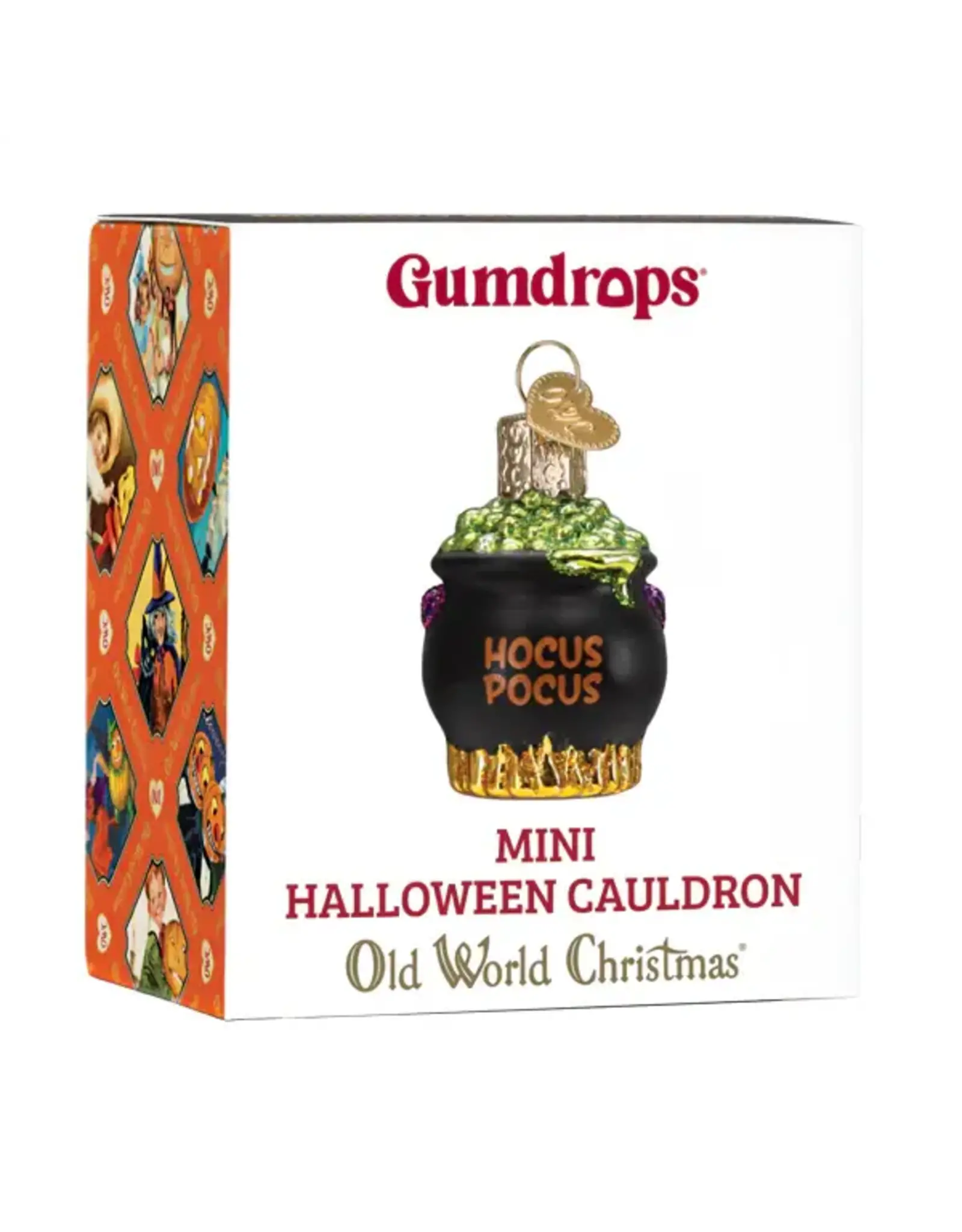 Old World Christmas Mini Halloween Cauldron Gumdrop Ornament