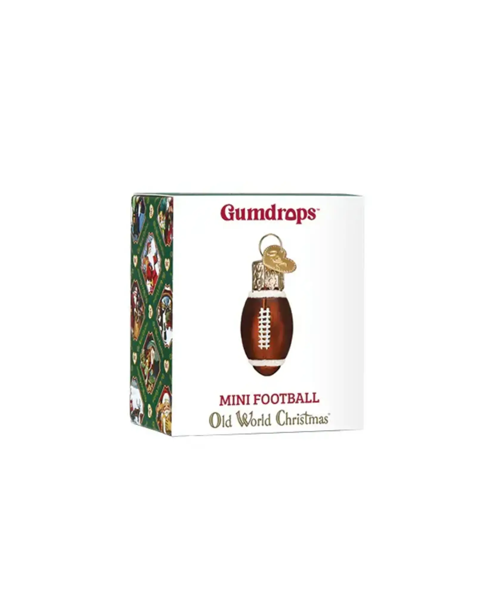 Old World Christmas Mini Football Gumdrop Ornament