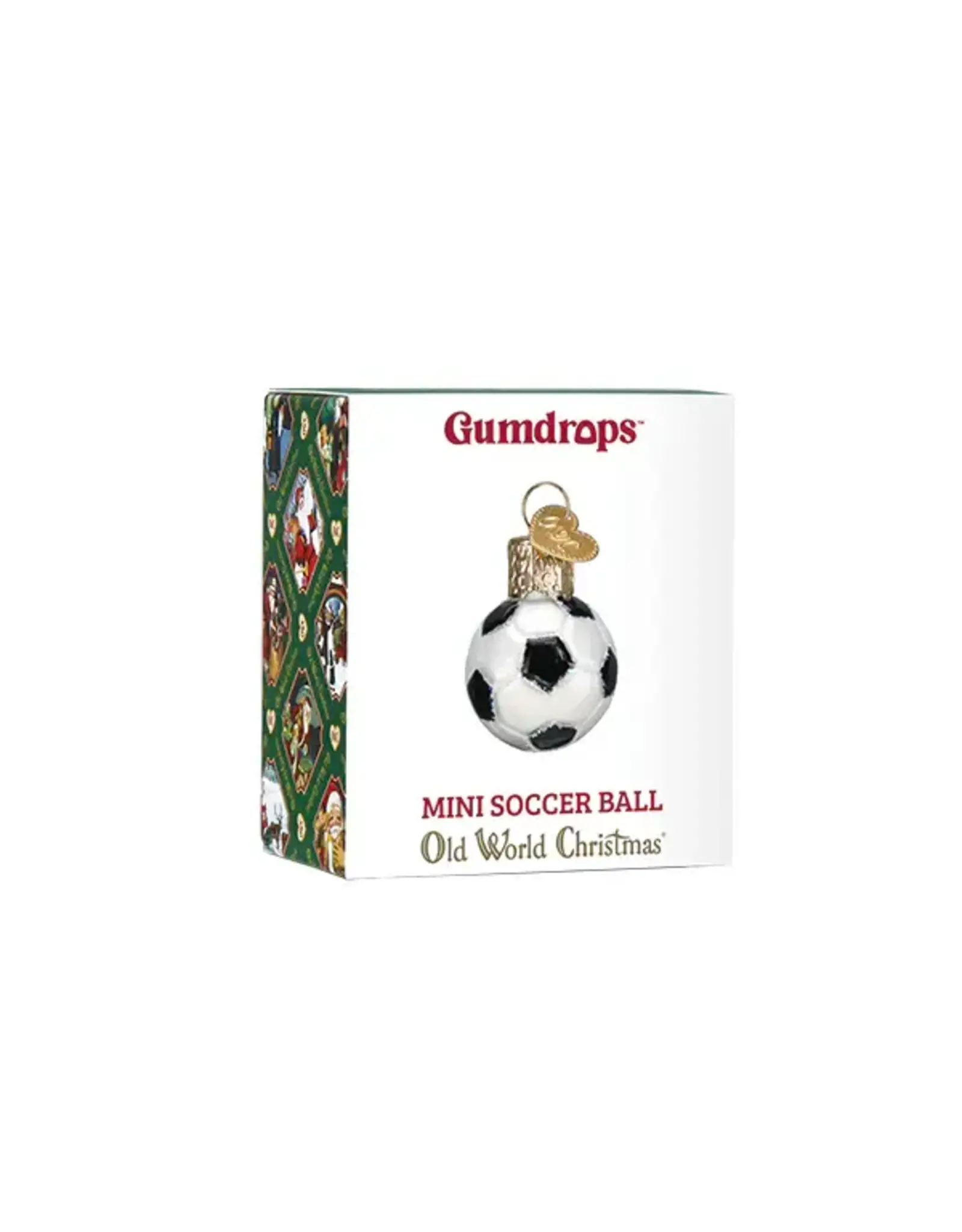 Old World Christmas Mini Soccer Ball Gumdrop Ornament