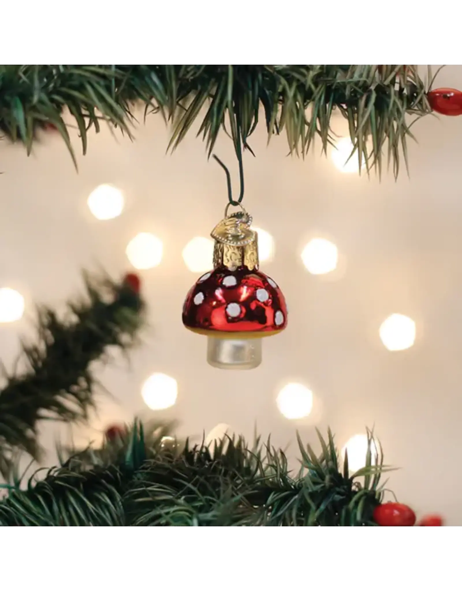 Old World Christmas Mini Lucky Mushroom Gumdrop Ornament