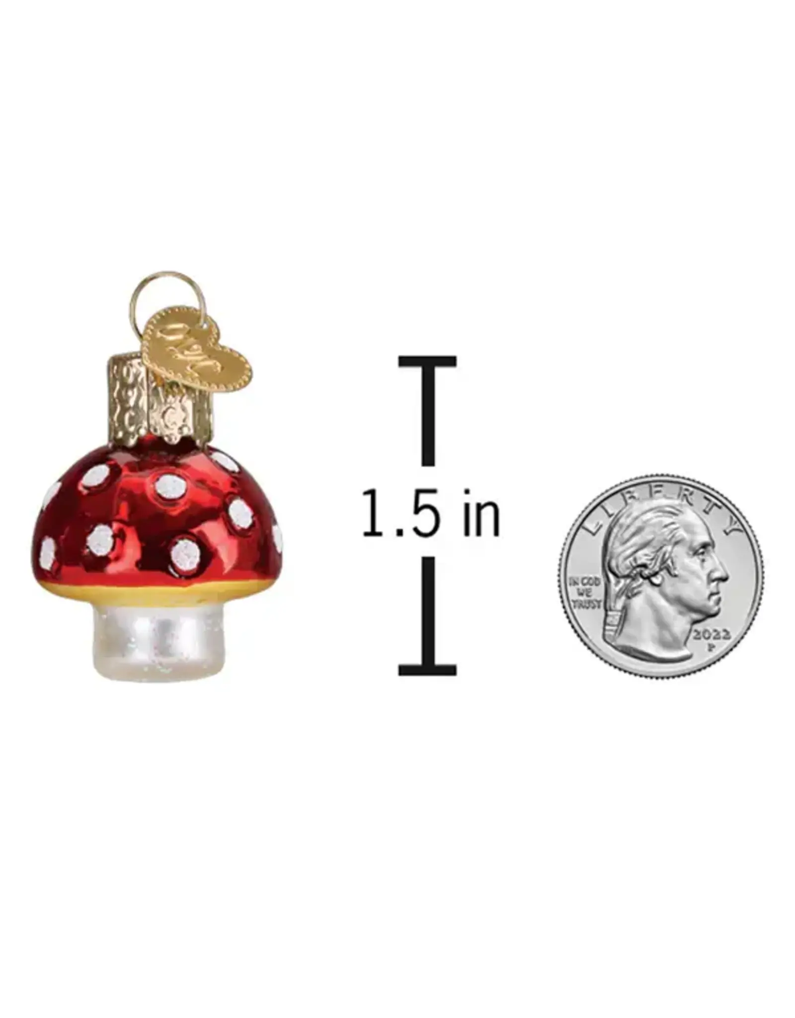 Old World Christmas Mini Lucky Mushroom Gumdrop Ornament