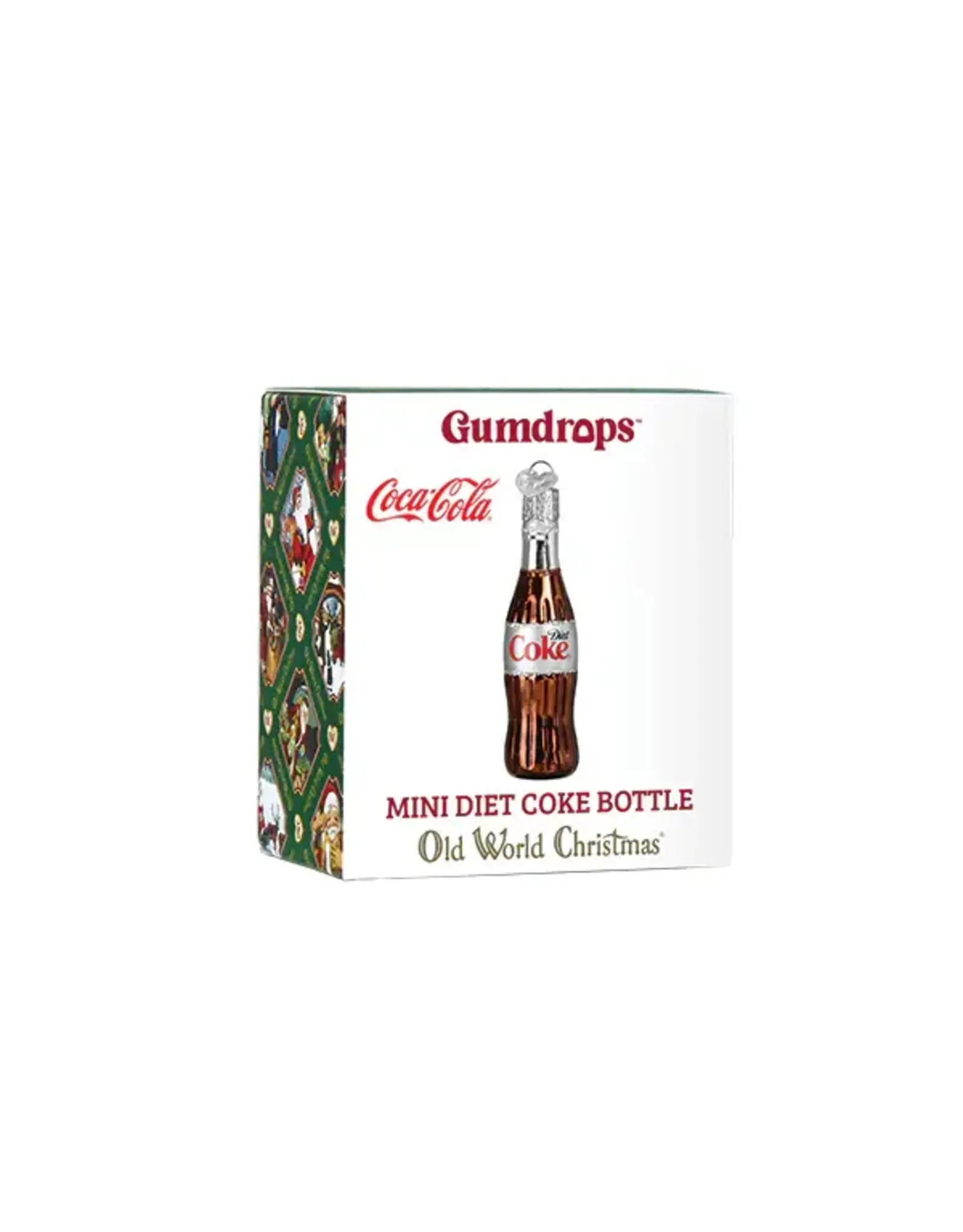 Old World Christmas Mini Diet Coke Bottle Gumdrop Ornament