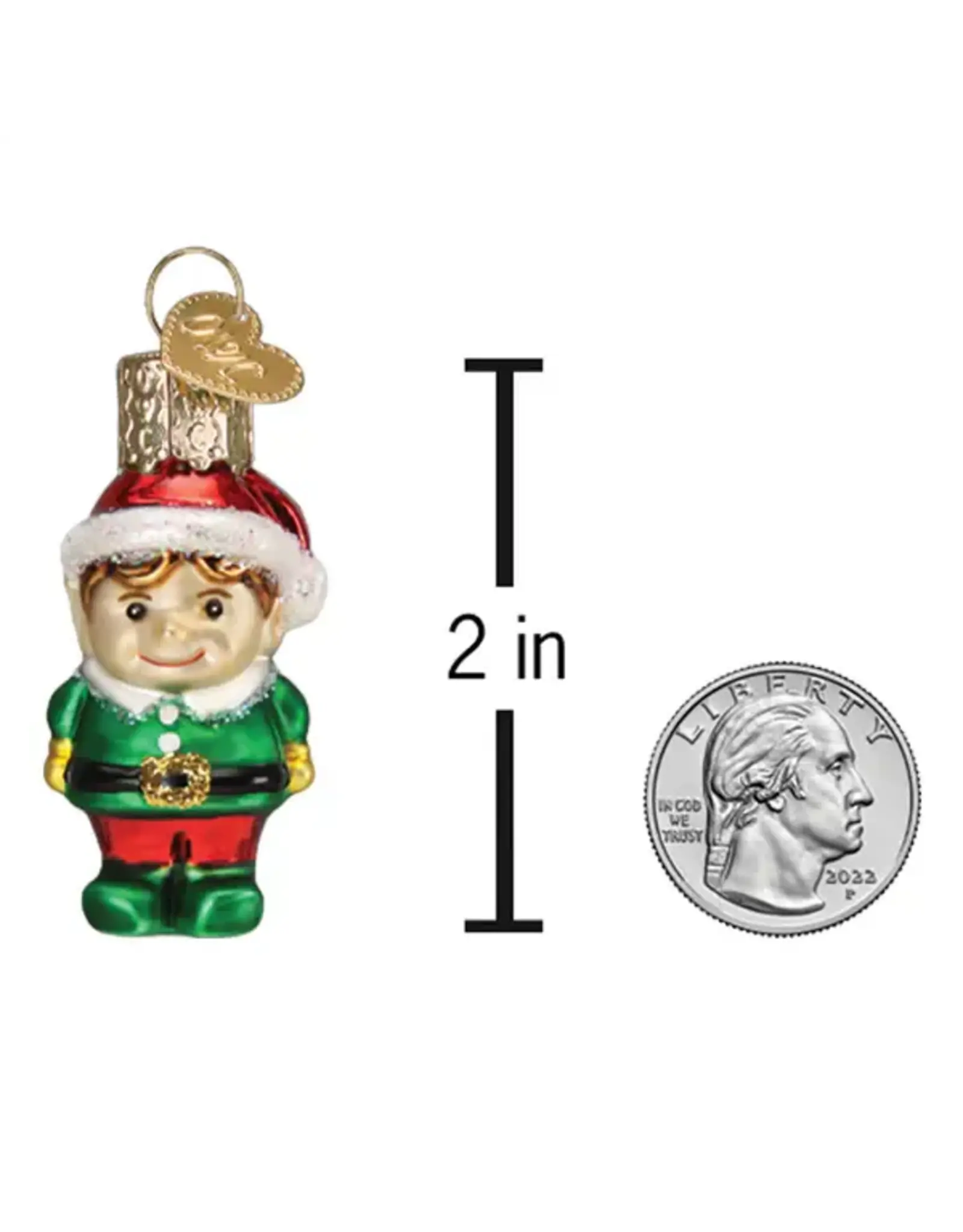 Old World Christmas Mini Elf Gumdrop Ornament