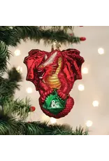 Old World Christmas Dungeons & Dragons Red Dragon Ornament