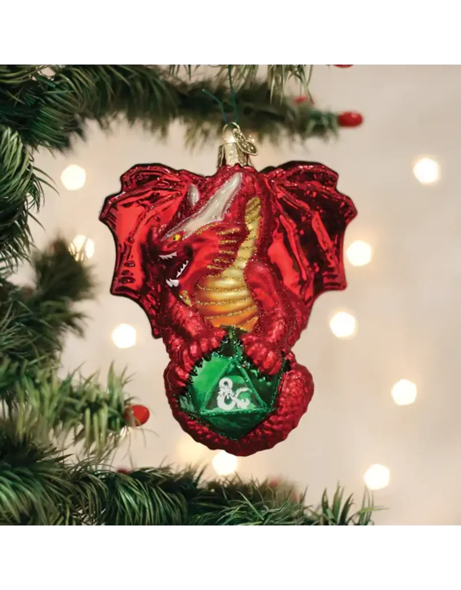 Old World Christmas Dungeons & Dragons Red Dragon Ornament