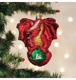 Old World Christmas Dungeons & Dragons Red Dragon Ornament