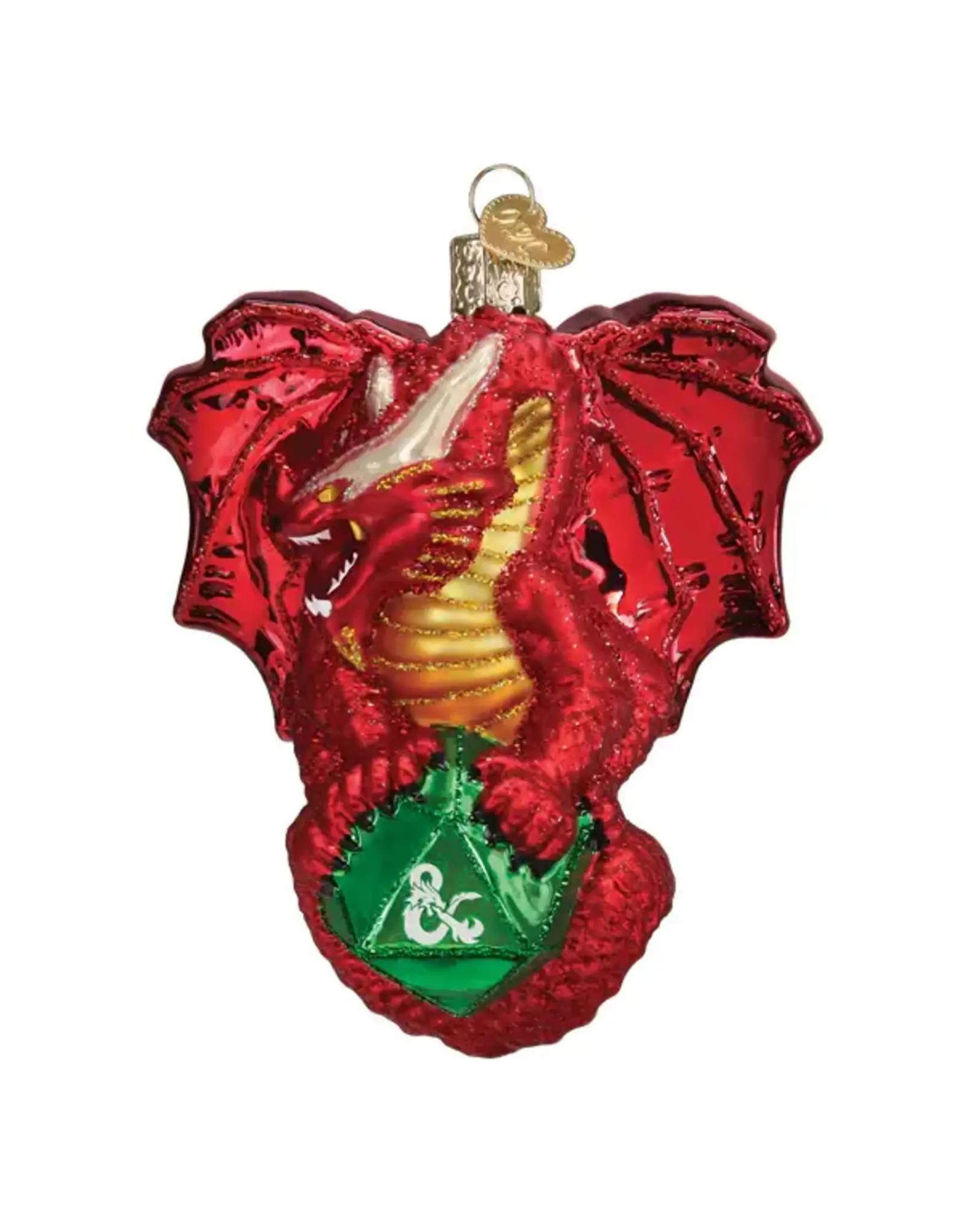 Old World Christmas Dungeons & Dragons Red Dragon Ornament