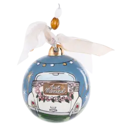 Glory Haus Just Married Sparklers Ball Ornament