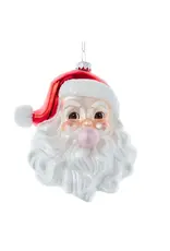 Kurt S. Adler Glass Santa Face with Bubble Gum Ornament