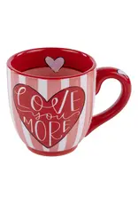 Glory Haus Love You More Striped Mug