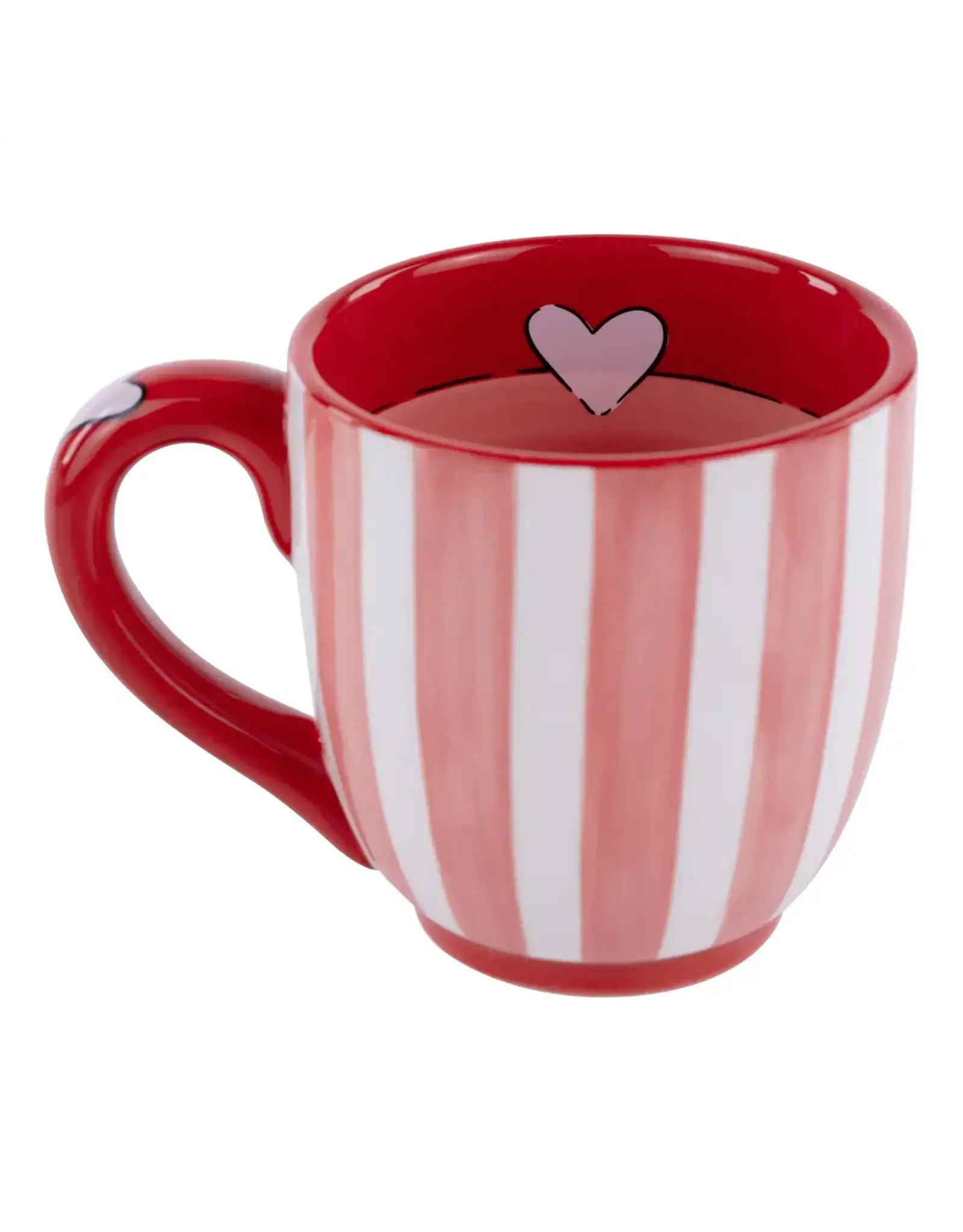 Glory Haus Love You More Striped Mug