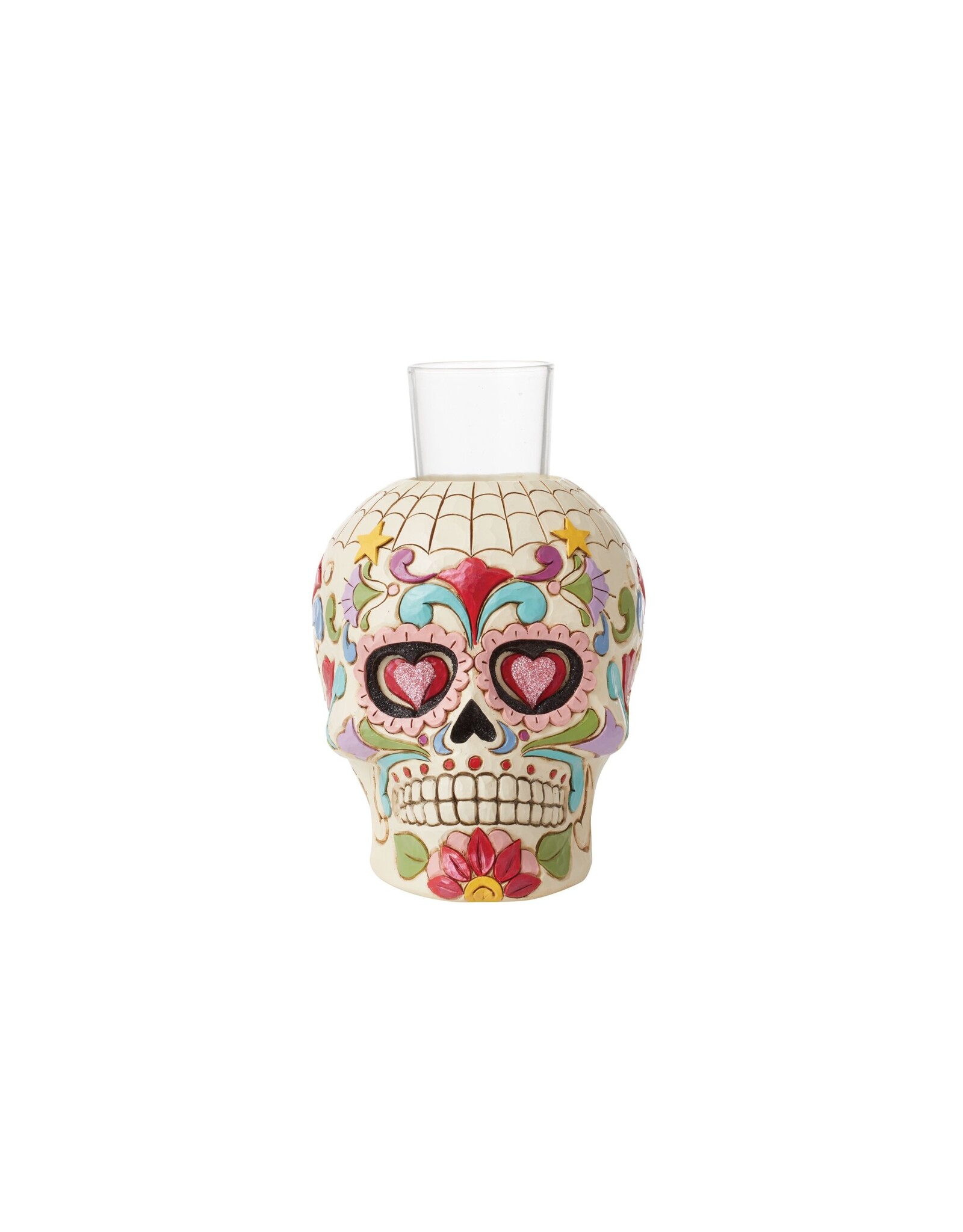 Jim Shore "Day Of The Dead Skull Candleholder" Figure