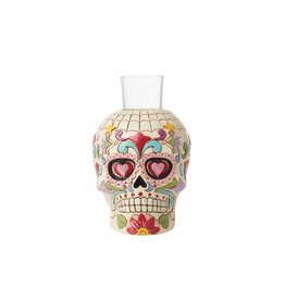 Jim Shore "Day Of The Dead Skull Candleholder" Figure