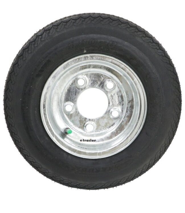 Malone 8" Spare Tire for XtraLight, EcoLight Trailers - includes lockable attachment
