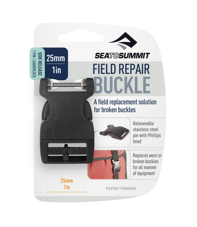 Sea to Summit Field Repair Buckle - 1", Side Release, 1 Pin