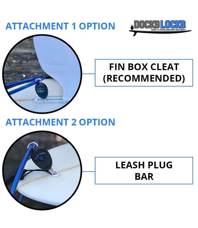 DocksLocks SUP Paddleboard and Surfboard Lock Anti-Theft Security System