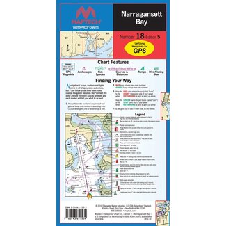 Narragansett Bay, Waterproof Chart