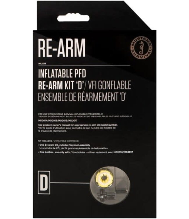 Mustang Survival Re-Arm Kit D - 24G Auto/Manual (w/ Bayonet) (For Fluid PFD)