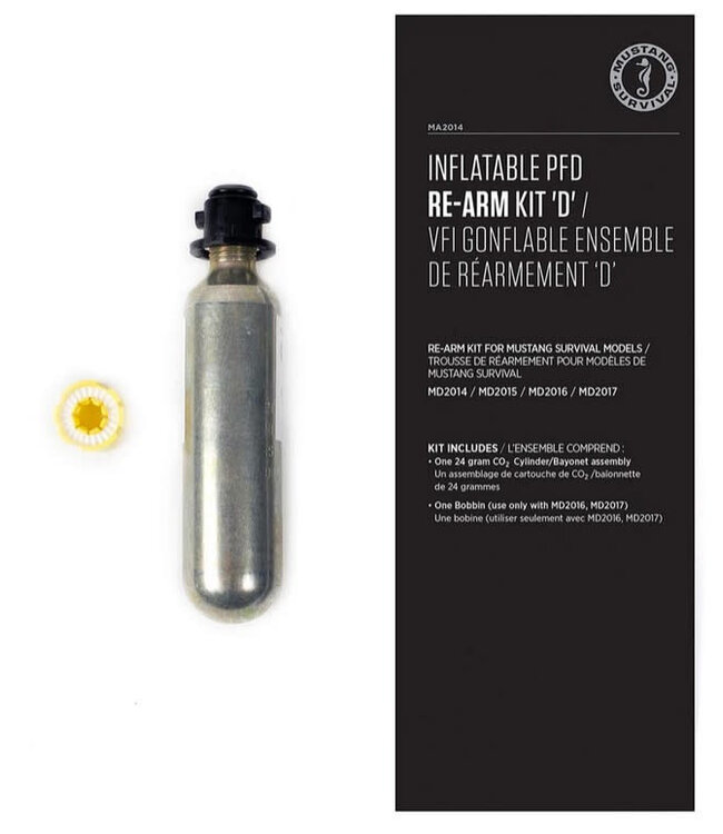 Mustang Survival Re-Arm Kit D - 24G Auto/Manual (w/ Bayonet) (For Fluid PFD)