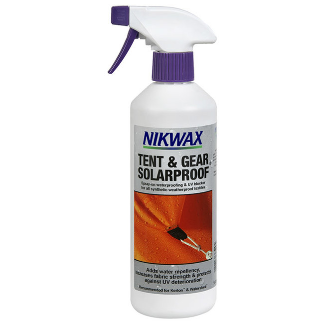 Nikwax tent and store gear solarproof waterproofing spray