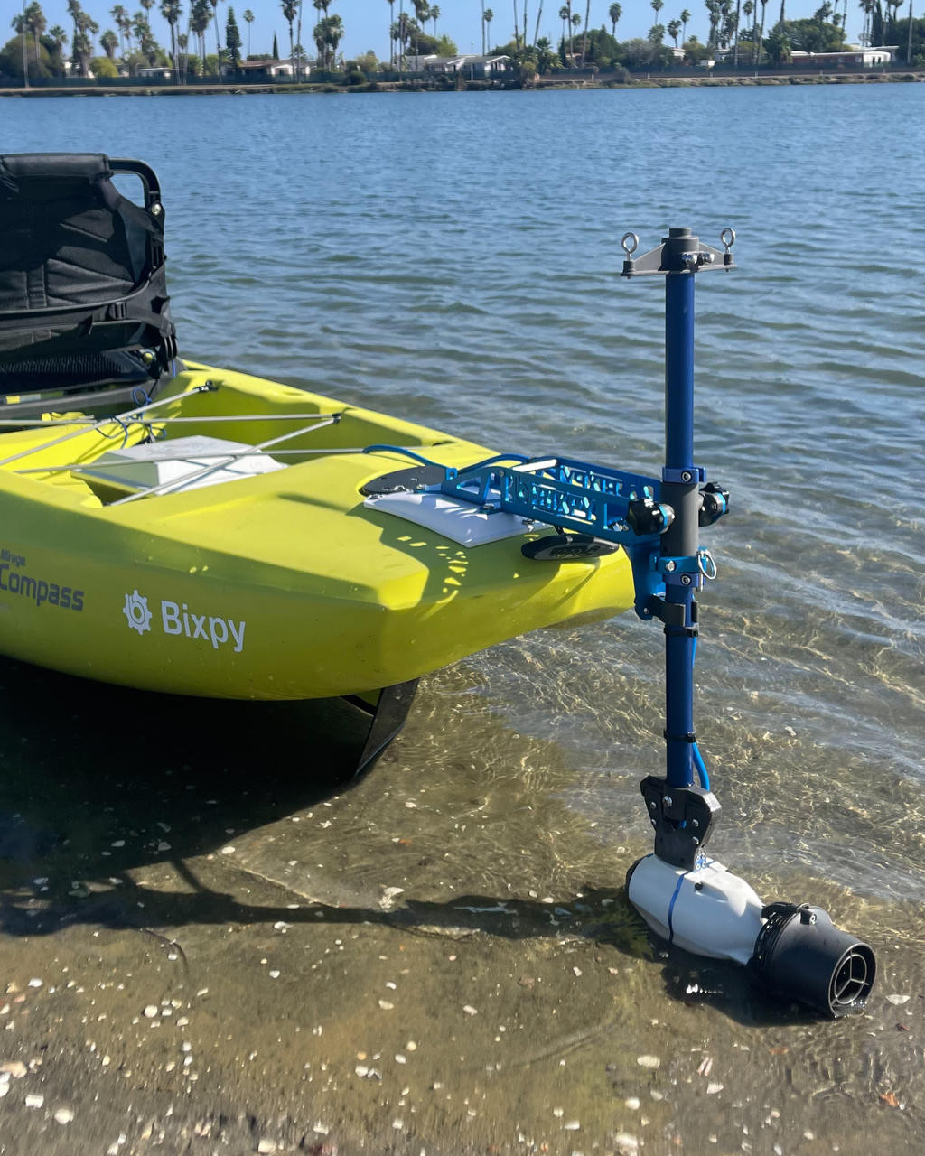 Hobie Compass Power Pole Adapter w/ Hobie Plate J2 Motors The