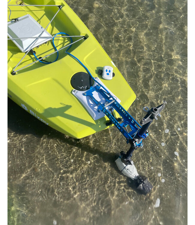 Bixpy Hobie Compass Power Pole Adapter w/ Hobie Plate - J-2 Motors