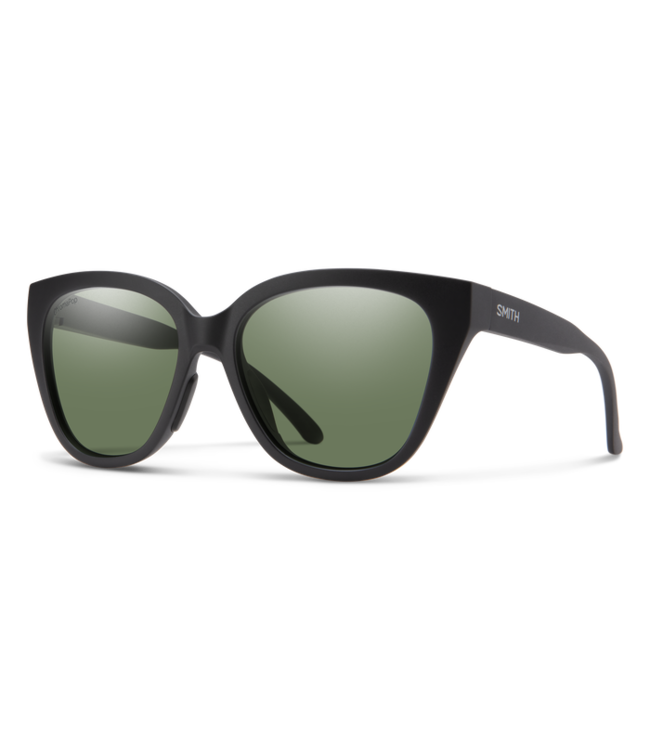 Smith Optics Era - Matte Black || ChromaPop Polarized Grey Green