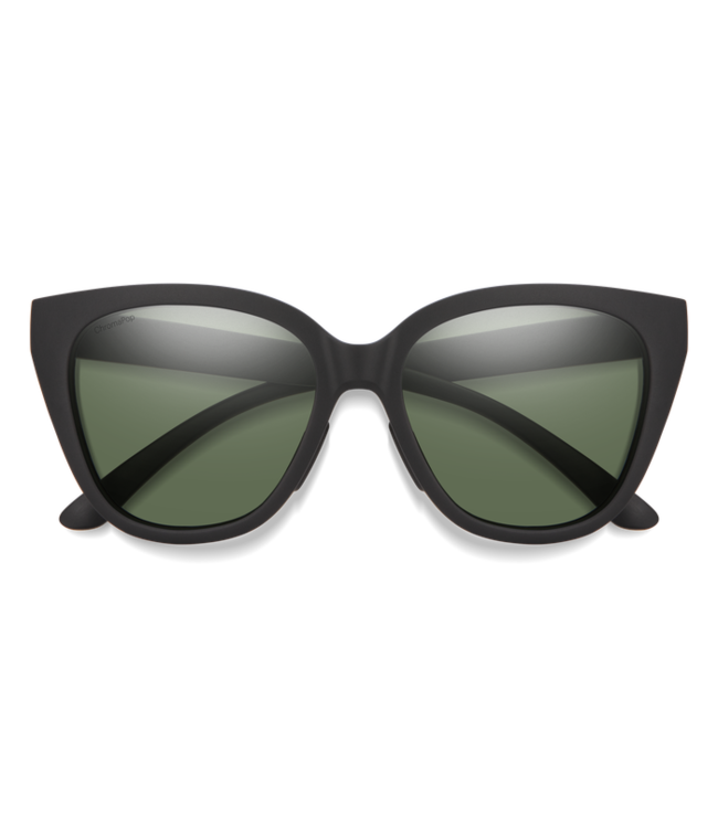 Smith Optics Era - Matte Black || ChromaPop Polarized Grey Green
