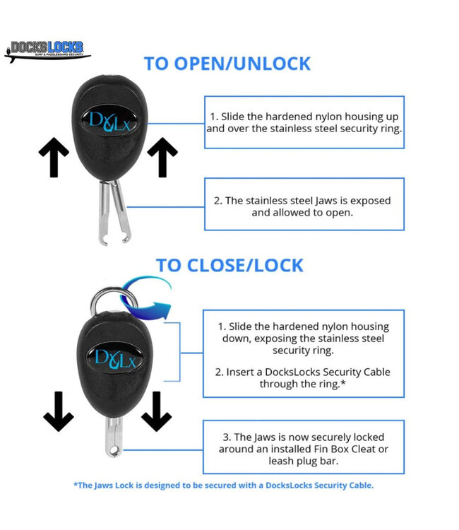 DocksLocks SUP Jaws Lock