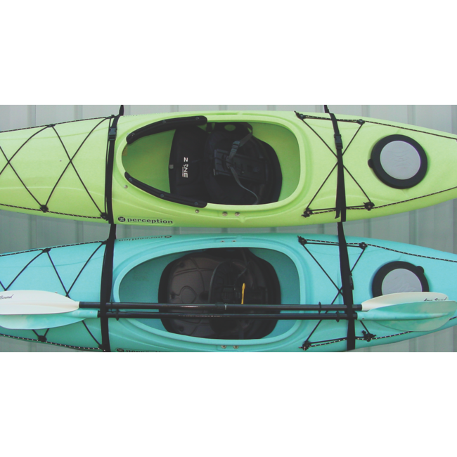 Seals Wall Hanger Strap Set for 2 Kayaks or SUPs