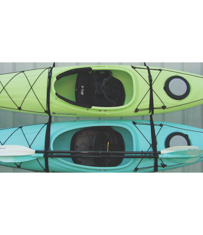 Seals Wall Hanger Strap Set for 2 Kayaks or SUPs