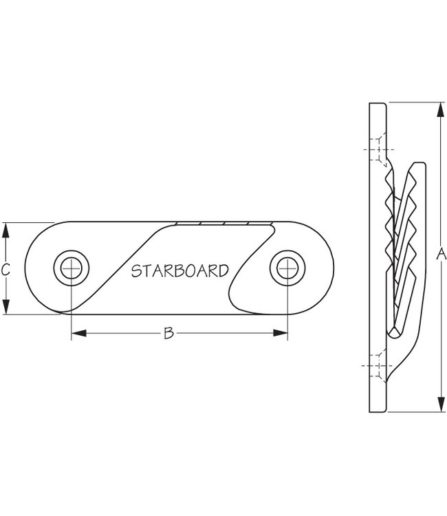 Sealect Designs ClamCleat Fine Line