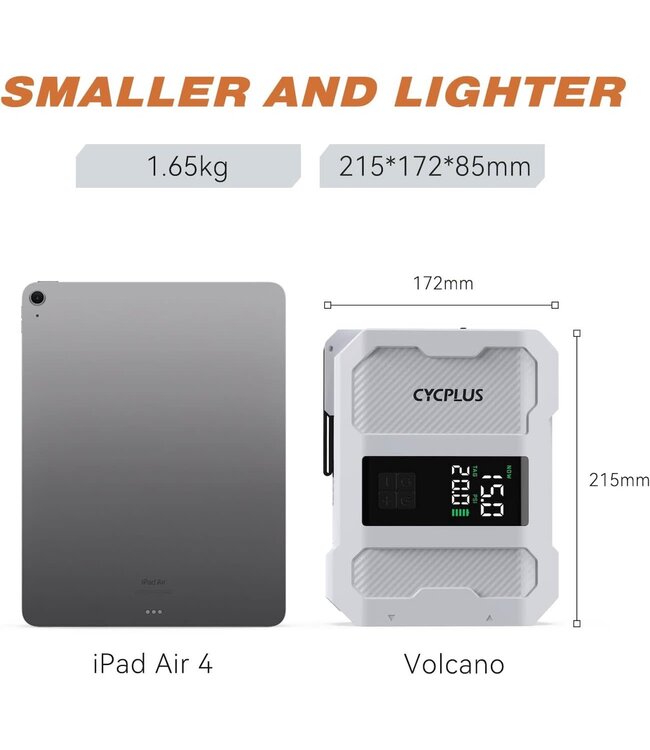 Airbank Volcano Portable Rechargeable Paddleboard Pump - 20 PSI