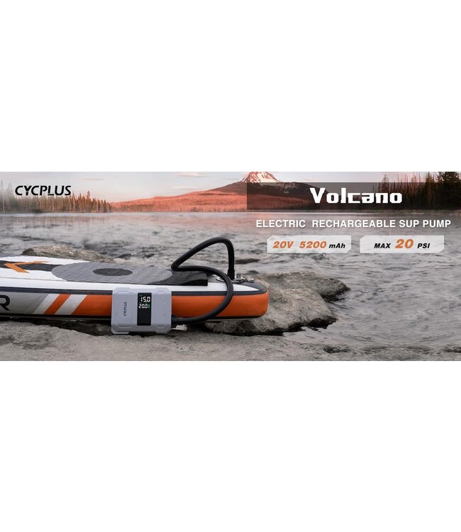 Airbank Volcano Portable Rechargeable Paddleboard Pump - 20 PSI