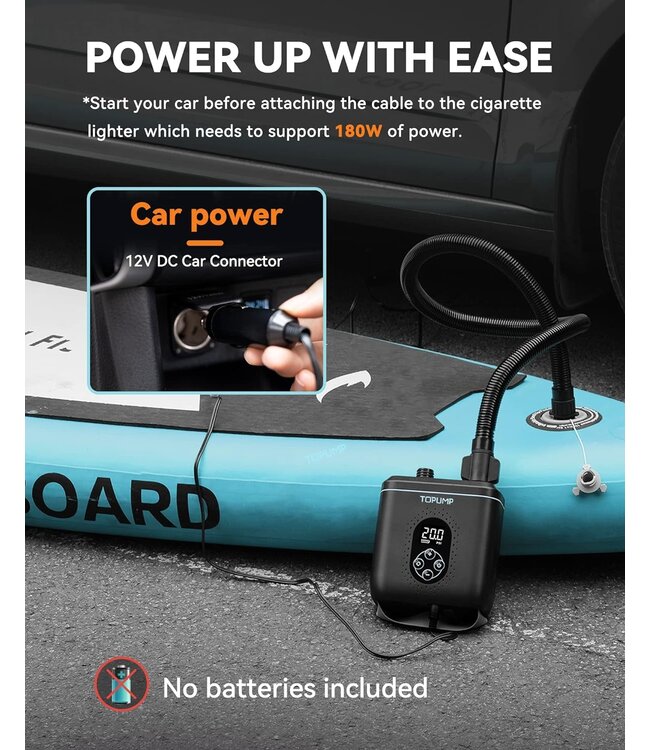 Airbank Electric Paddleboard Pump - 20 PSI