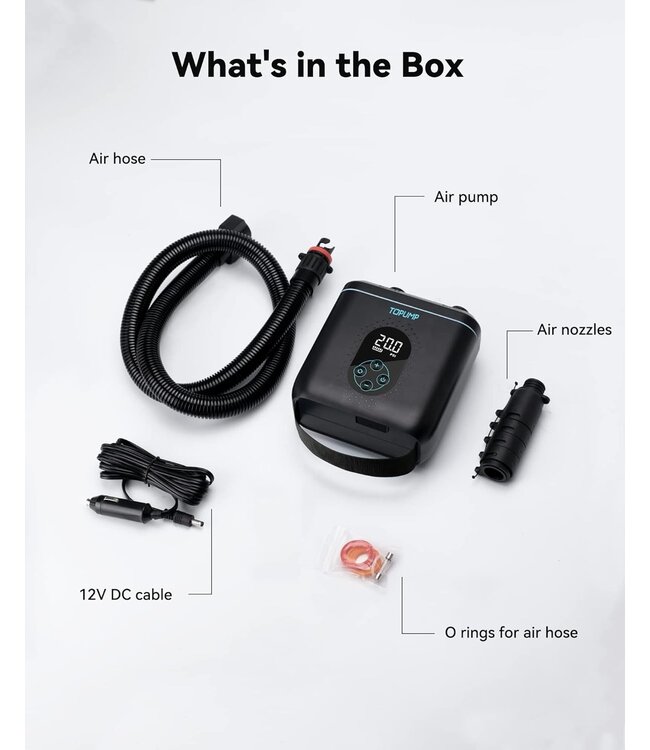 Airbank Electric Paddleboard Pump - 20 PSI